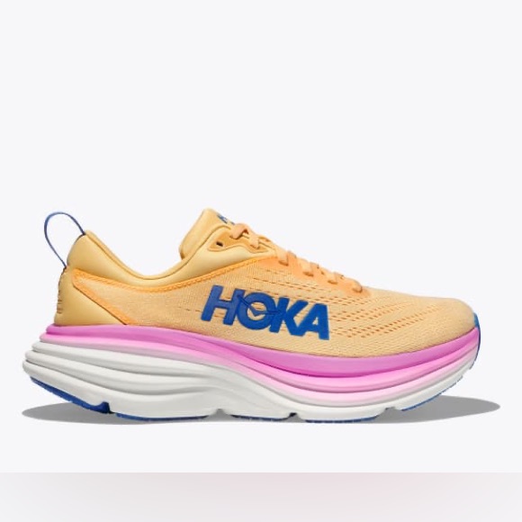 Hoka Bondi 8 Running Shoes Impala / Cyclamen 9